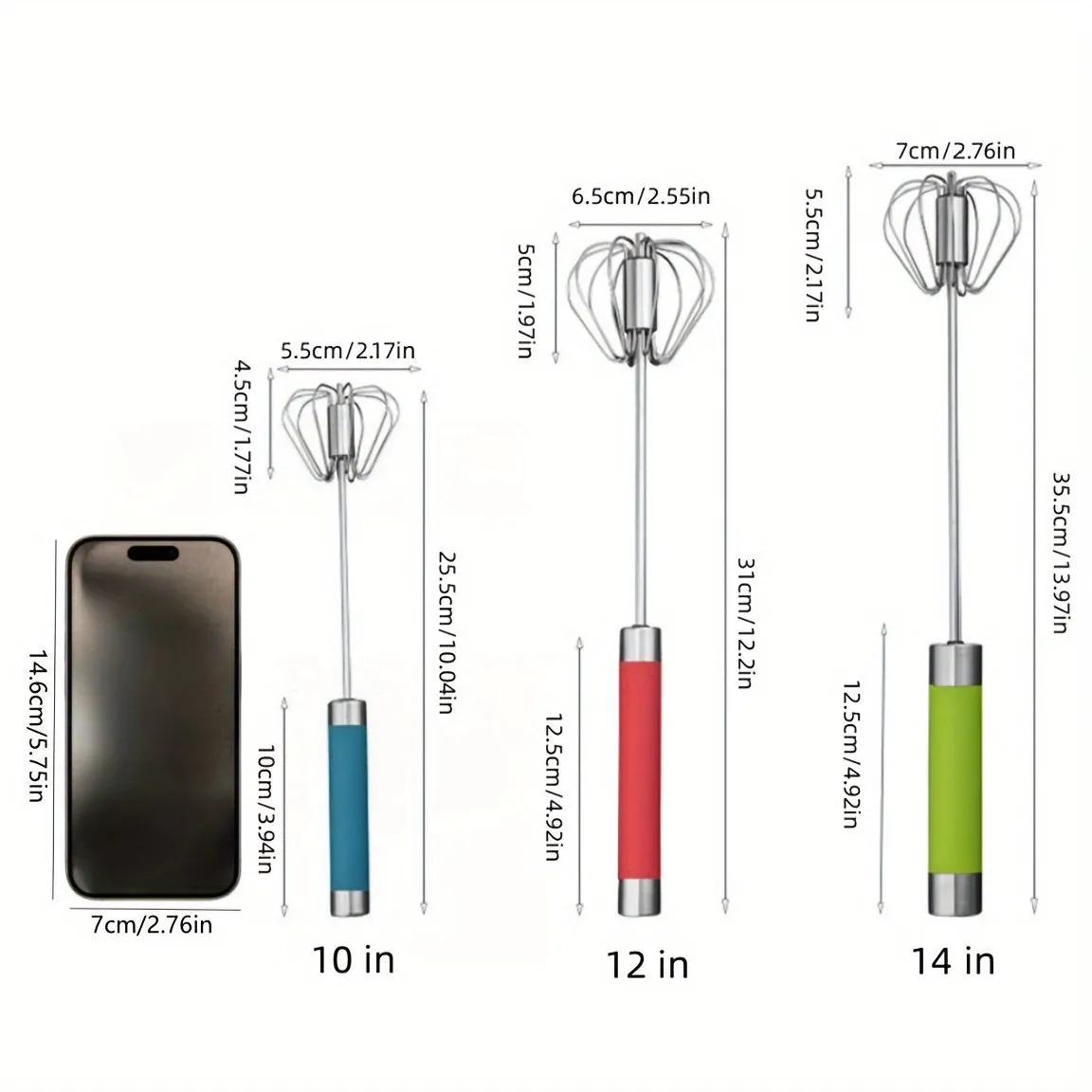 Portable Stainless Steel Semi-Automatic Rotary Whisk for Home Baking, Camping, and Picnics - Effortlessly Mix Eggs and Cream for Perfect Results