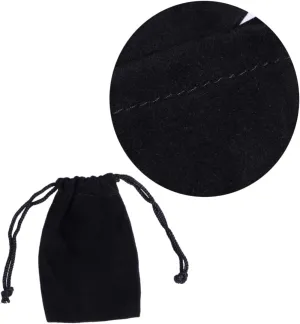 Pouch Drawstring Stackable Jewelry Storage Pouch Demagnetizer Extra Large Vacuum Storage Bags Basket Clear Drawstring Jewelry Pouch Velvet Small Containers with Lid Packaging Black