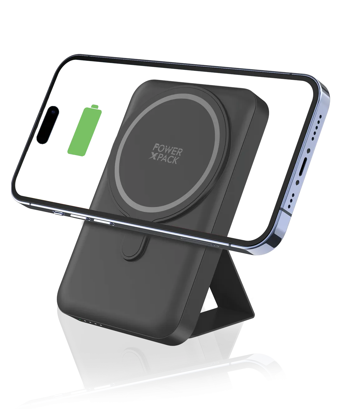 POWER X PACK Magnetic Wireless 10.000mAh Power Bank with Kickstand