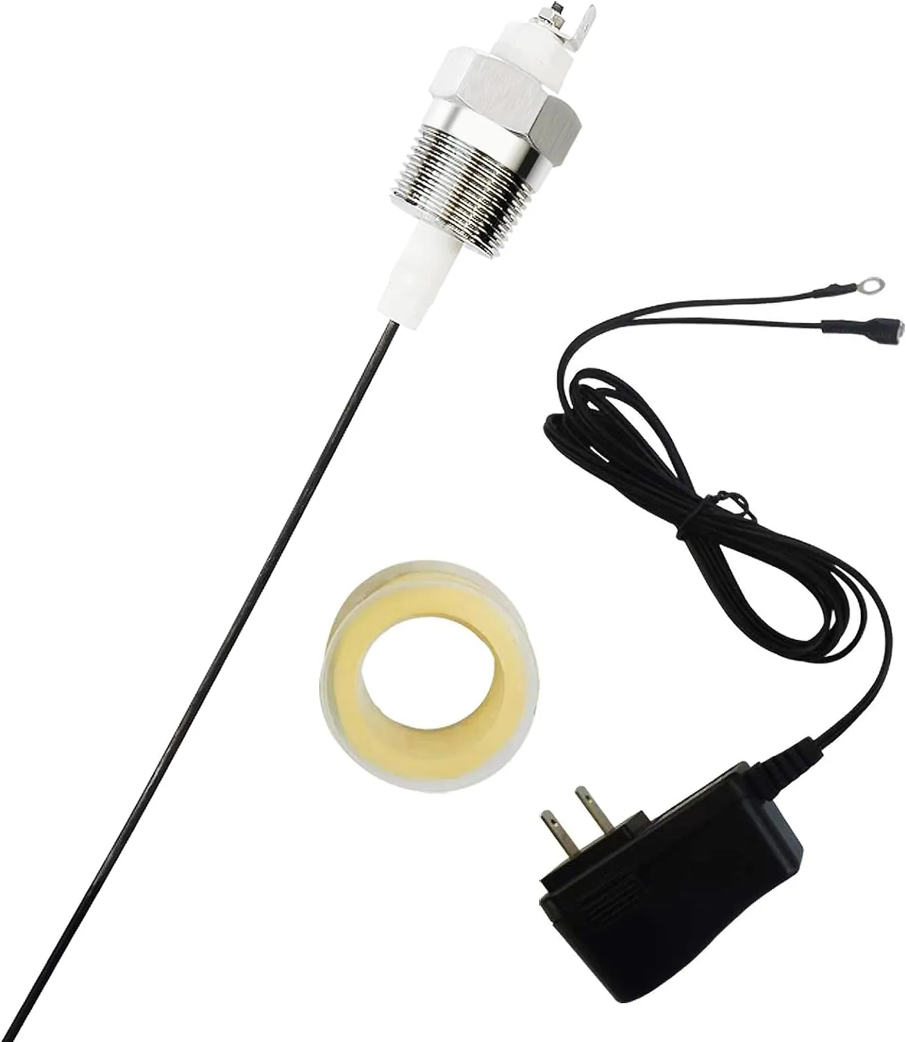 Powered Anode Rod for 10-120 Gallon 30-80 Gallon Water Heater Tank, Electrical Anode Rod, Water Heater Parts Replacement Anode Rod Eliminates Rotten Egg Smell (Model B)