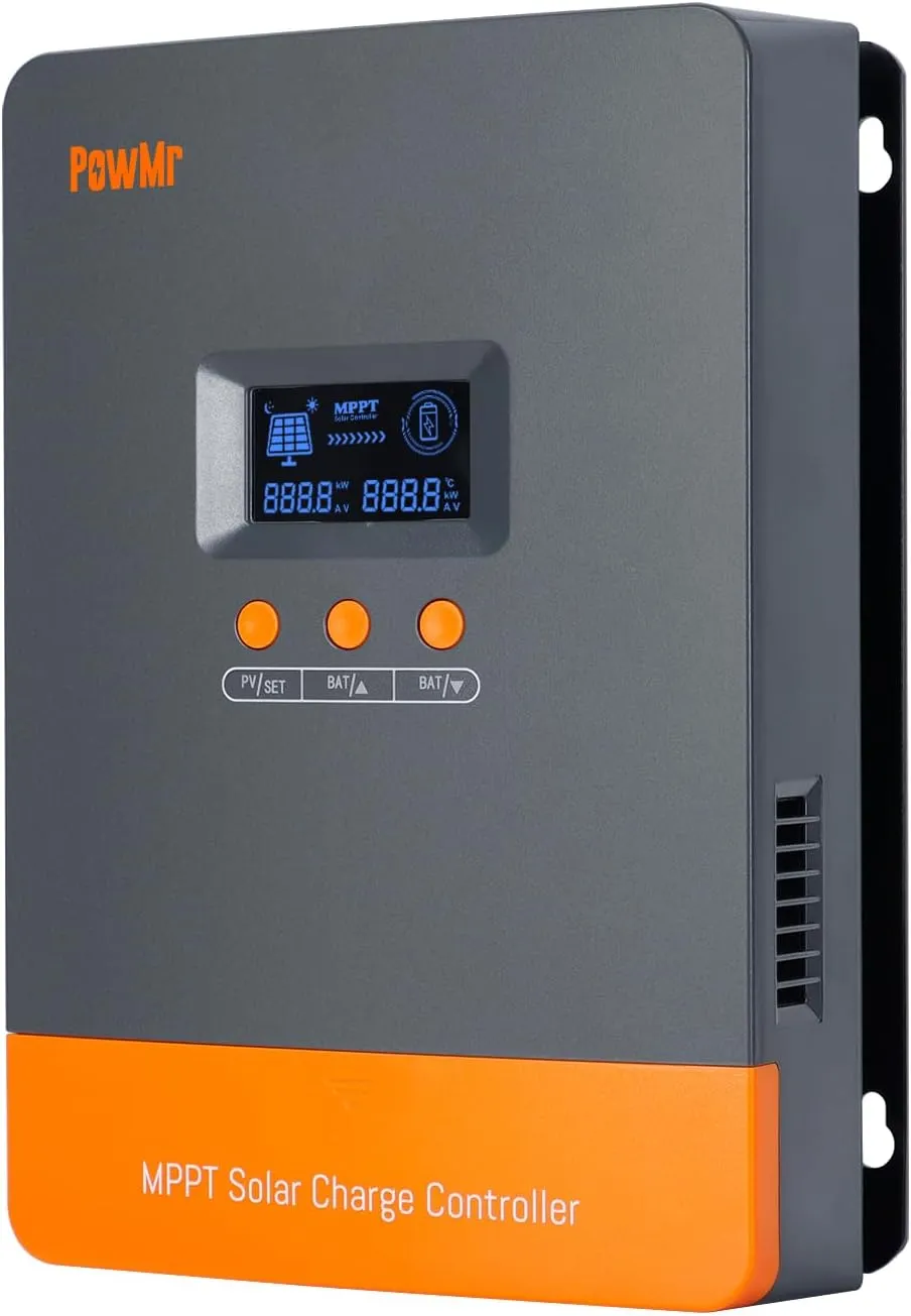 PowMr 80A MPPT Solar Charge Controller, 12V 24V 36V 48V Auto, Solar Controller PV Input Max 160V, Supports up to 12 Parallel Connections, Fit for AGM, Gel, FLD and Lithium【Update - Supports Parallel】