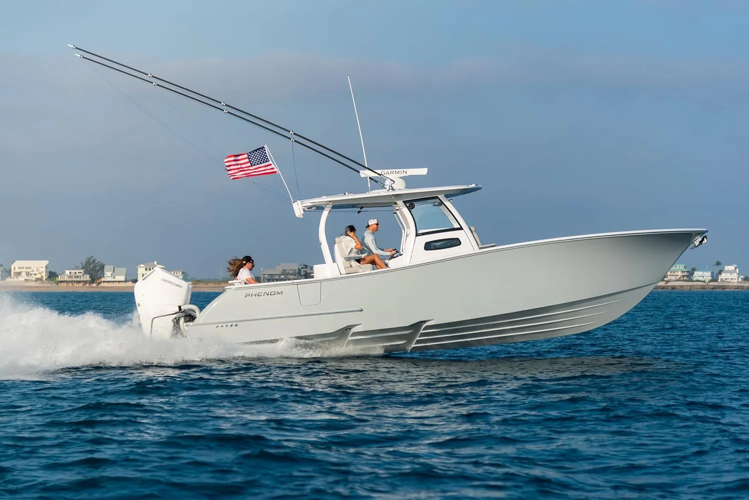 Premium 36" Boat Rod Holder Flagpole with Rotating Flag Mounts, Durable Easy to Store Rod Holder Boat Flag Pole. 3 Foot Boat Flag Pole Rod Holder.