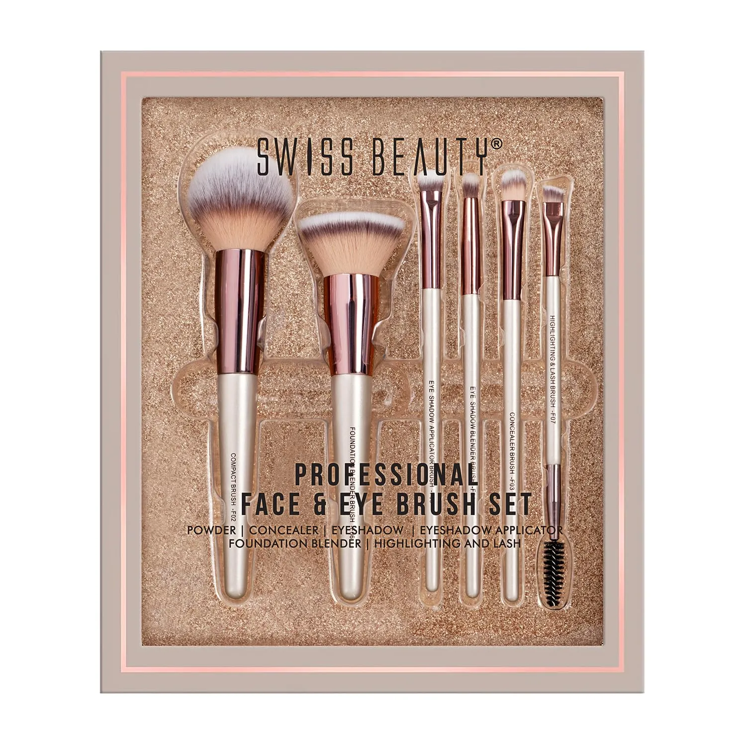 Professional Face & Eye Brush Set