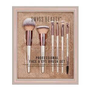 Professional Face & Eye Brush Set