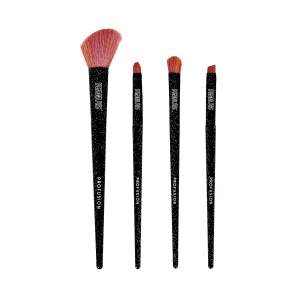 Profusion Cosmetics Peanuts Halloween Witchy Blend 4 PC Eye and Face Brush Set, Fluffy Makeup Brushes for Blending, Shading, Get Enchanted Beauty