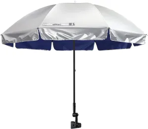 Prospo Beach Chair Umbrella with Universal Adjustable Clamp, UV Protection Sunshade Umbrella for Outdoor, Strollers, Wheelchairs, Patio Chairs, Bleacher, and Golf Carts