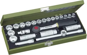 Proxxon 23110 24-piece Compact Socket Set with 3/8" Ratchet