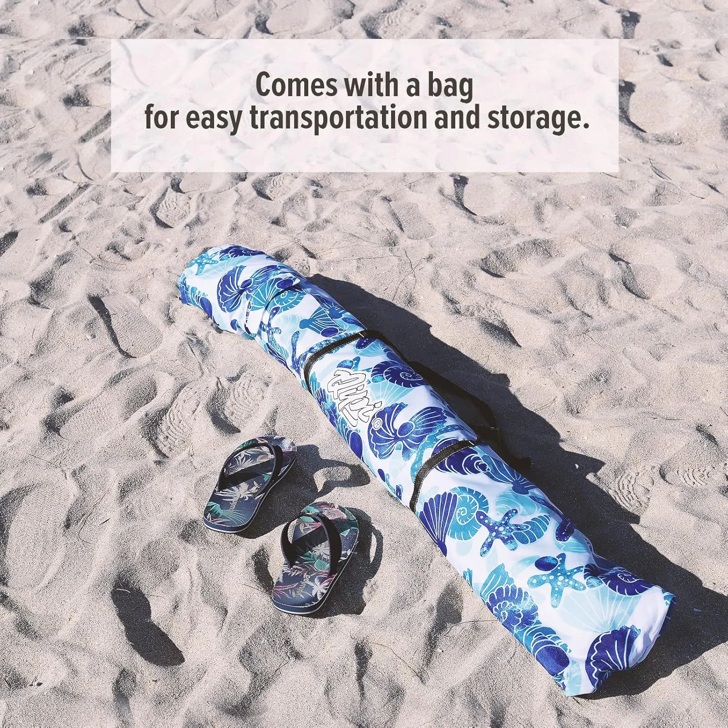 Qipi Beach Cabana - Easy to Set Up Canopy, Waterproof, Portable 6' x 6' Beach Shelter, Included Side Wall, Shade with UPF 50  UV Protection, Ultimate Sun Umbrella - for Kids, Family & Friends
