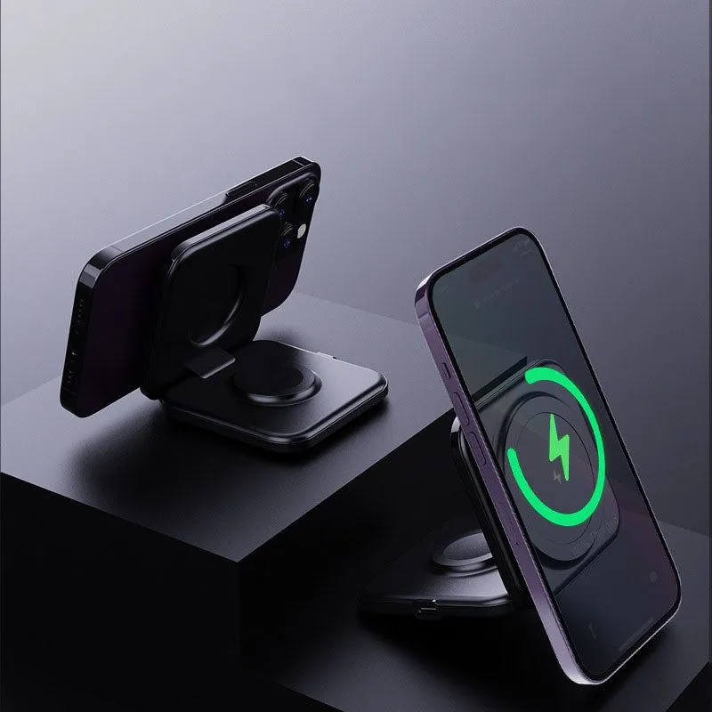 "Chubby" MagSafe 3-In-1 Foldable Magnetic Wireless Charger