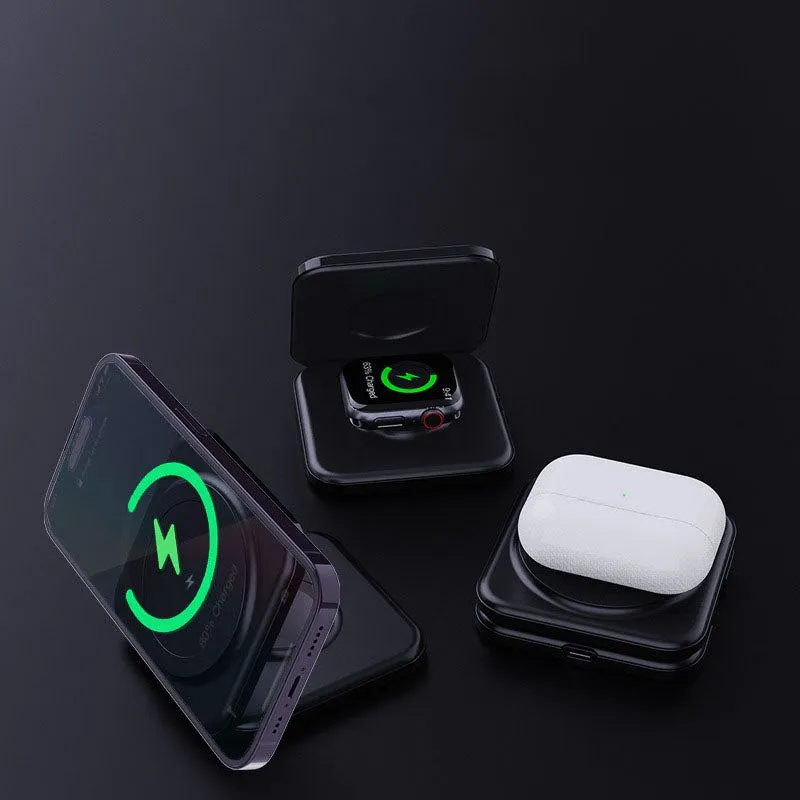 "Chubby" MagSafe 3-In-1 Foldable Magnetic Wireless Charger