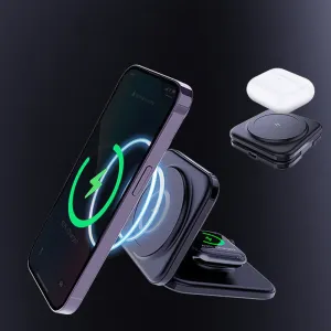 "Chubby" MagSafe 3-In-1 Foldable Magnetic Wireless Charger