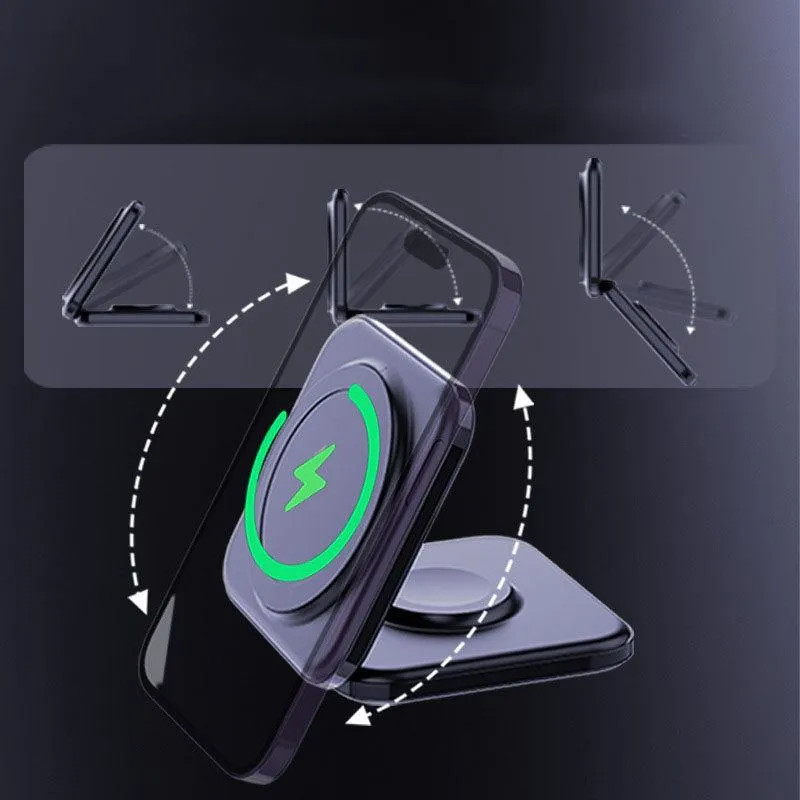 "Chubby" MagSafe 3-In-1 Foldable Magnetic Wireless Charger
