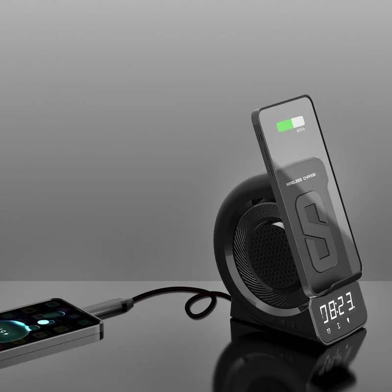 "Chubby" MagSafe 4-in-1 Wireless Charger, Speaker, and Alarm Clock