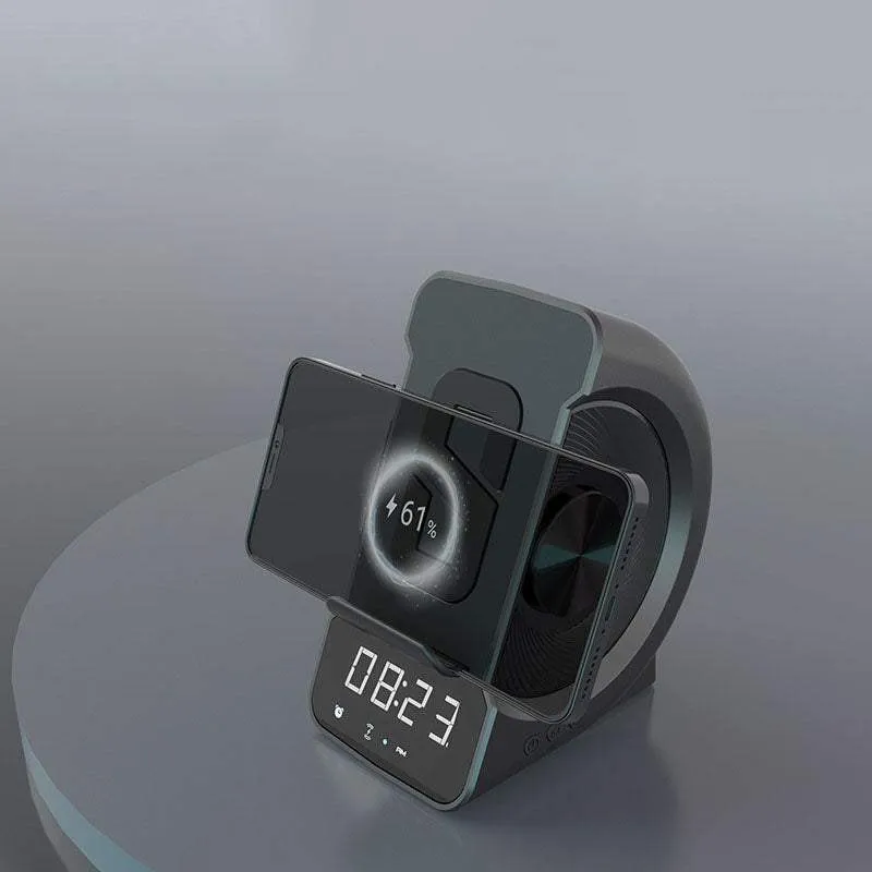 "Chubby" MagSafe 4-in-1 Wireless Charger, Speaker, and Alarm Clock