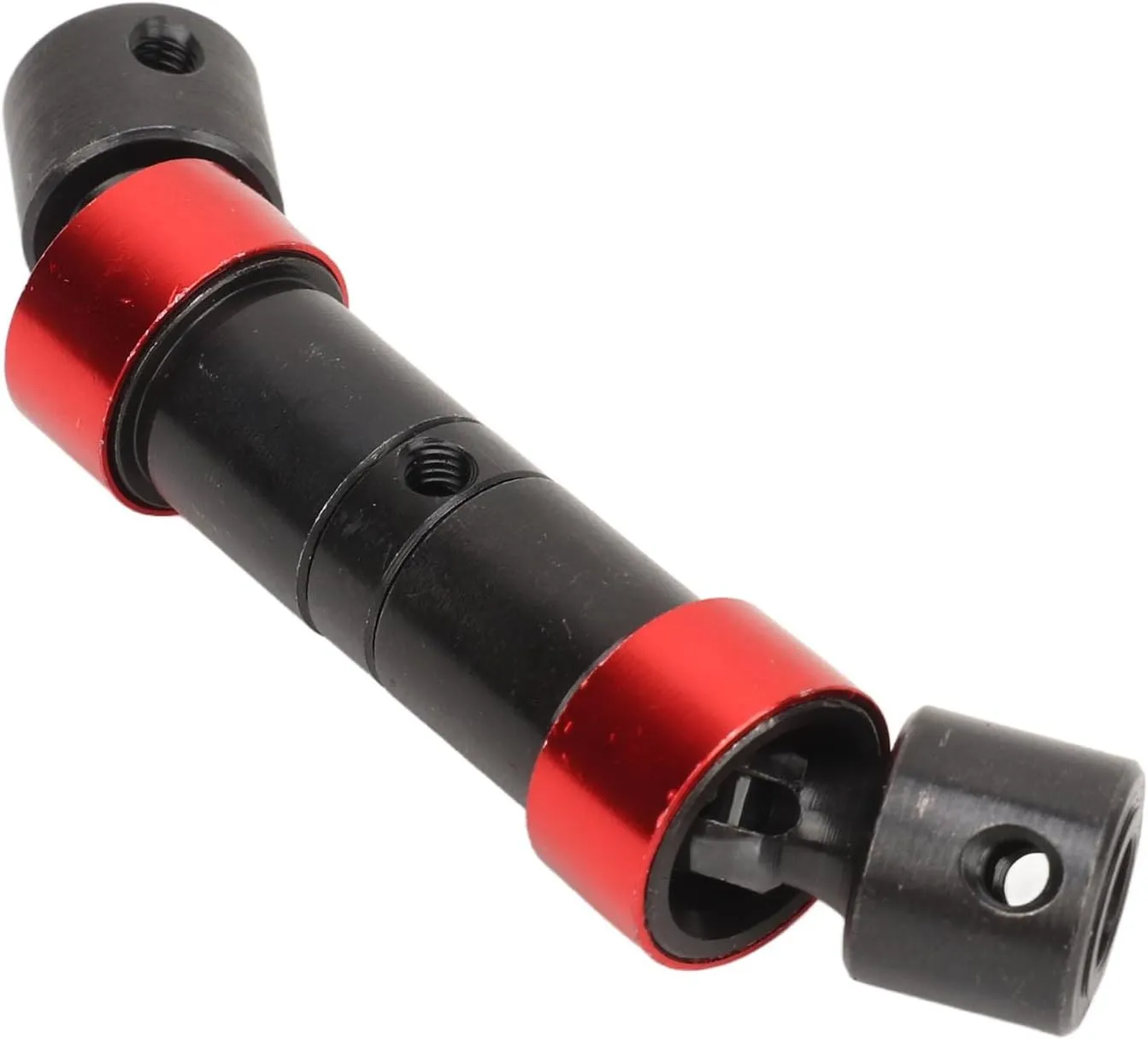 RC Car Drive Shaft 65-75mm Adjustable Steel Efficient Drivetrain Transmission Shaft 1/10 Crawler SCX10 90046 CC01 Lightweight (Black)