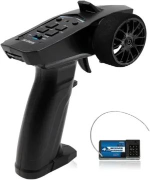 RC Radio System RC Transmitter and Receiver, 2.4GHZ 91803G‑VT 3 Channels Radio Remote Controller Transmitter RC Car Controller RC Car Transmitter 4 Channels RC Car Receiver for RC Car Boat