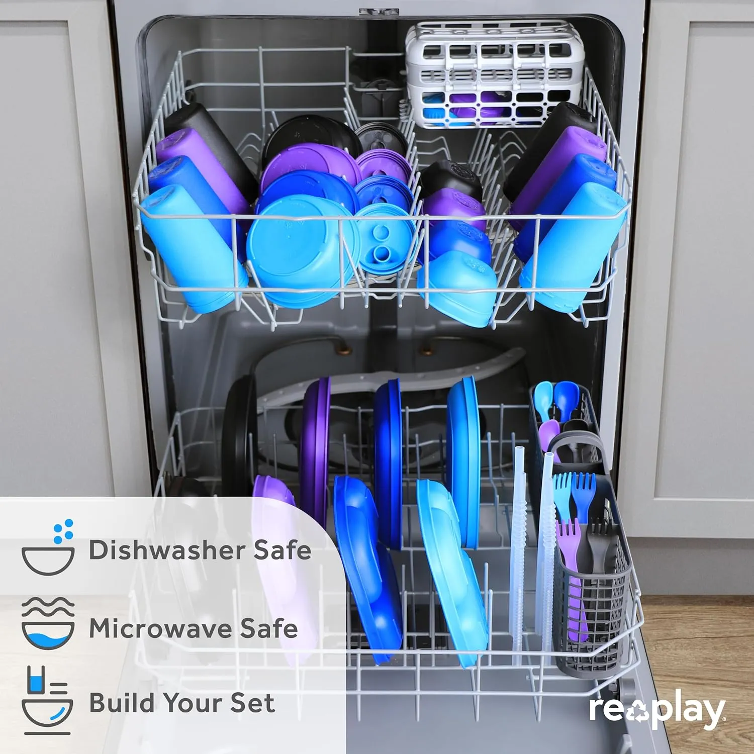 Re-Play Sippy Cups for Toddlers - 10 Oz. Reusable Spill Proof Cups for Kids, Dishwasher/Microwave Safe - Made in USA - Set of 3-3.13" x 6.25" - Easter