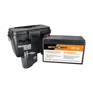Rechargeable 12v Bat,chrgr,housng Kit,blk