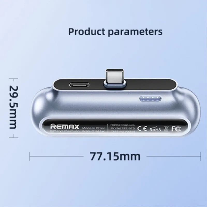 Remax Power bank Type-C & IPH 2500mAh