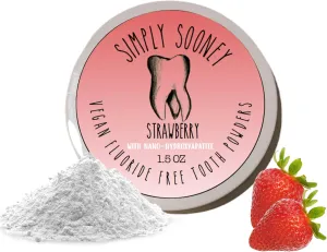 Remineralizing Vegan Mineral Toothpaste Powder I Strawberry Nano-hydroxyapatite Formula for Kids and Adults I Natural Whitening I Stronger Teeth 1.5oz (1.5 oz jar)