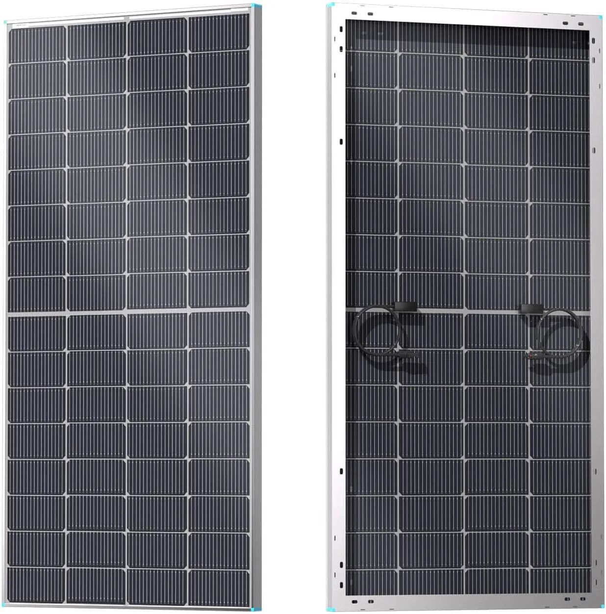 Renogy N-Type 16BB 250W Bifacial Solar Panel, 12V 250 Watt Solar Panel Double-Side 25% High-Efficiency, PV Module Power Charger for RV Marine Rooftop Farm Battery and Other Off-Grid Applications