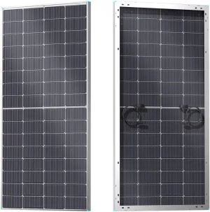 Renogy N-Type 16BB 250W Bifacial Solar Panel, 12V 250 Watt Solar Panel Double-Side 25% High-Efficiency, PV Module Power Charger for RV Marine Rooftop Farm Battery and Other Off-Grid Applications