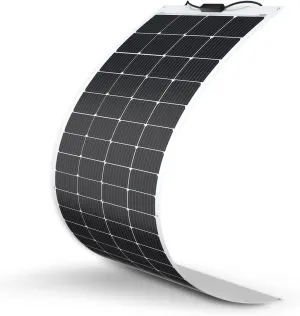 Renogy Solar Panel 200W 12V Lightweight Monocrystalline Ultra-Flexible Bendable Mono Off-Grid Charger for Marine RV Cabin Van Car Boat Curve Surfaces