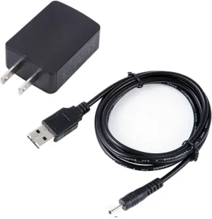 Replacement 2-in-1 AC DC Power Charger Adapter   USB Charging Cable Cord for RCA Voyager III 7 Inch RCT6973W43 7" Tablet