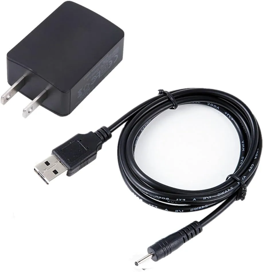Replacement 2-in-1 AC DC Power Charger Adapter   USB Charging Cable Cord for RCA Voyager III 7 Inch RCT6973W43 7" Tablet