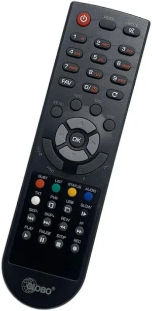 Replacement Remote Control Work for TV/Audio/Projector for GLOBO E-RCU-012 Set Top Box X80 X90 OPTICUM X80 XC80