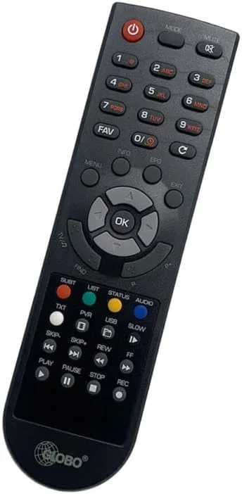 Replacement Remote Control Work for TV/Audio/Projector for GLOBO E-RCU-012 Set Top Box X80 X90 OPTICUM X80 XC80
