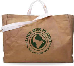 Reusable Grocery Bag – Large Sustainable Washable Paper Tote with Reinforced Seams. Foldable and Durable.