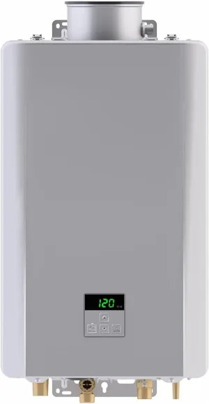 Rinnai RE199iN Non-Condensing Natural Gas Tankless Water Heater, Up to 9.8 GPM, Indoor Installation, 199,000 BTU
