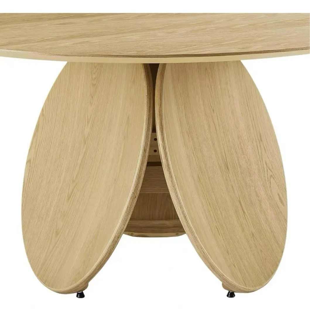RODON Japandi Solid Wood Round Dining Table