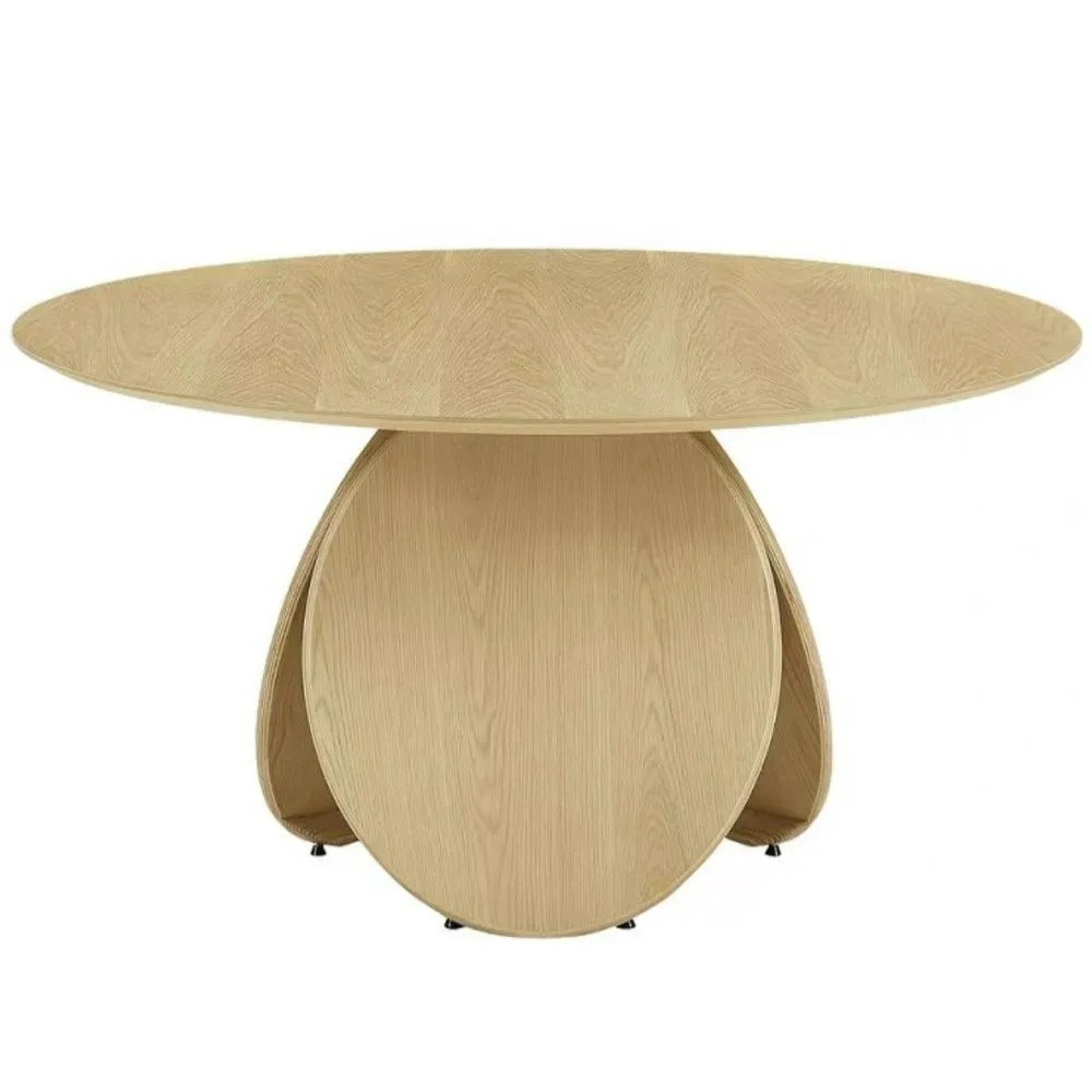 RODON Japandi Solid Wood Round Dining Table