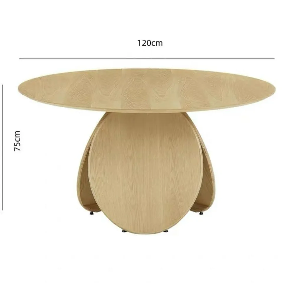 RODON Japandi Solid Wood Round Dining Table