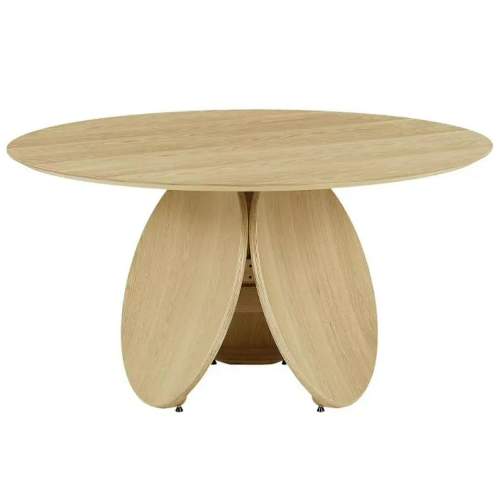 RODON Japandi Solid Wood Round Dining Table