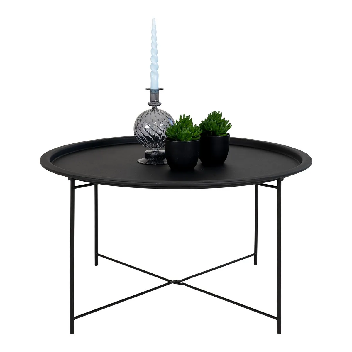 Rootz Bastia Coffee Table - Modern Table - Minimalist Table - Durable & Sleek - Ø75x43cm