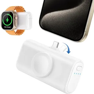 RORRY Mini Portable Charger for iPhone,5000mAh Small &Ultra-Compact 15W PD Fast Charging Power Bank Compatible with iPhone 15/14/13/12/11/XR/X/8 and Apple Watch Series 9/Ultra2/8/Ultra/7/6/5/4/3/SE