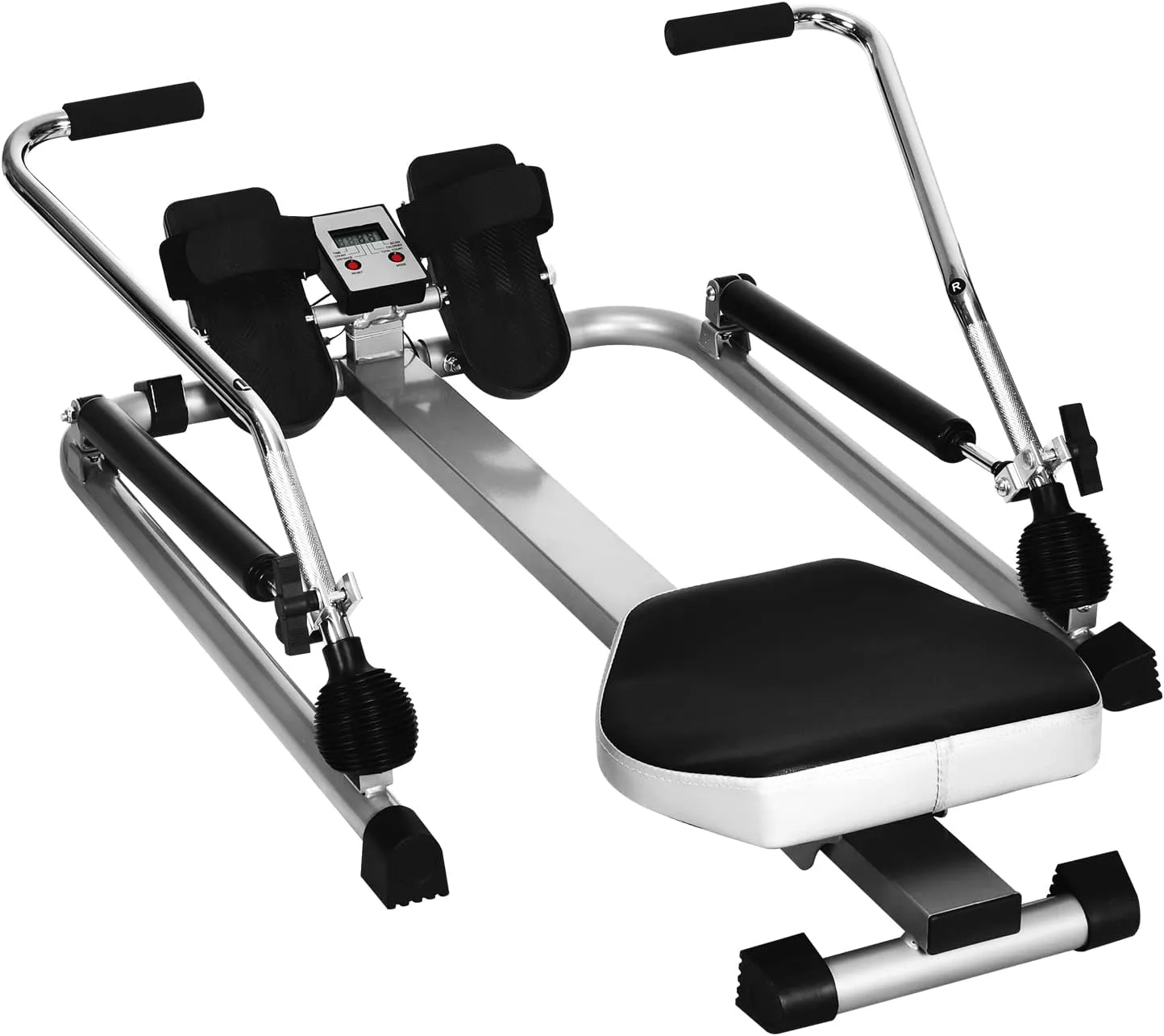 Rowing Machines for Home Use- SPORFIT Rowing Machine Foldable w/Adjustable Resistance & LCD Monitor for Cardio Exercise, Compact for Home Workout Tone Muscle Improve Heart Health