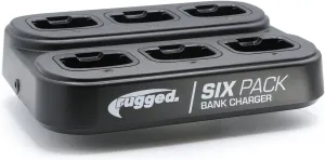 Rugged Radios 6-Pack Bank Charger for The GMR2 Plus : Charge Up to 6 Radios Simultaneously with Indicator Lights, Compact Design, No Hassle with Multiple Cradles or Adapters