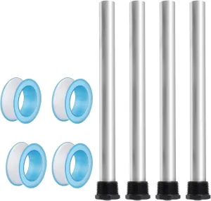 RV Water Heater Anode Rod （4Pack) Compatible with Suburban RV water heater，Magnesium Anode Rod for hot water heater ， 9.25" Length ¾" NPT Thread