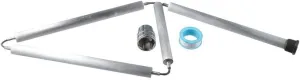 RV Water Heater Magnesium Flexible Anode Rod 3/4 NPT Threaded Belt Hex Sleeve Tool Water Heater Anode Magnesium Rod