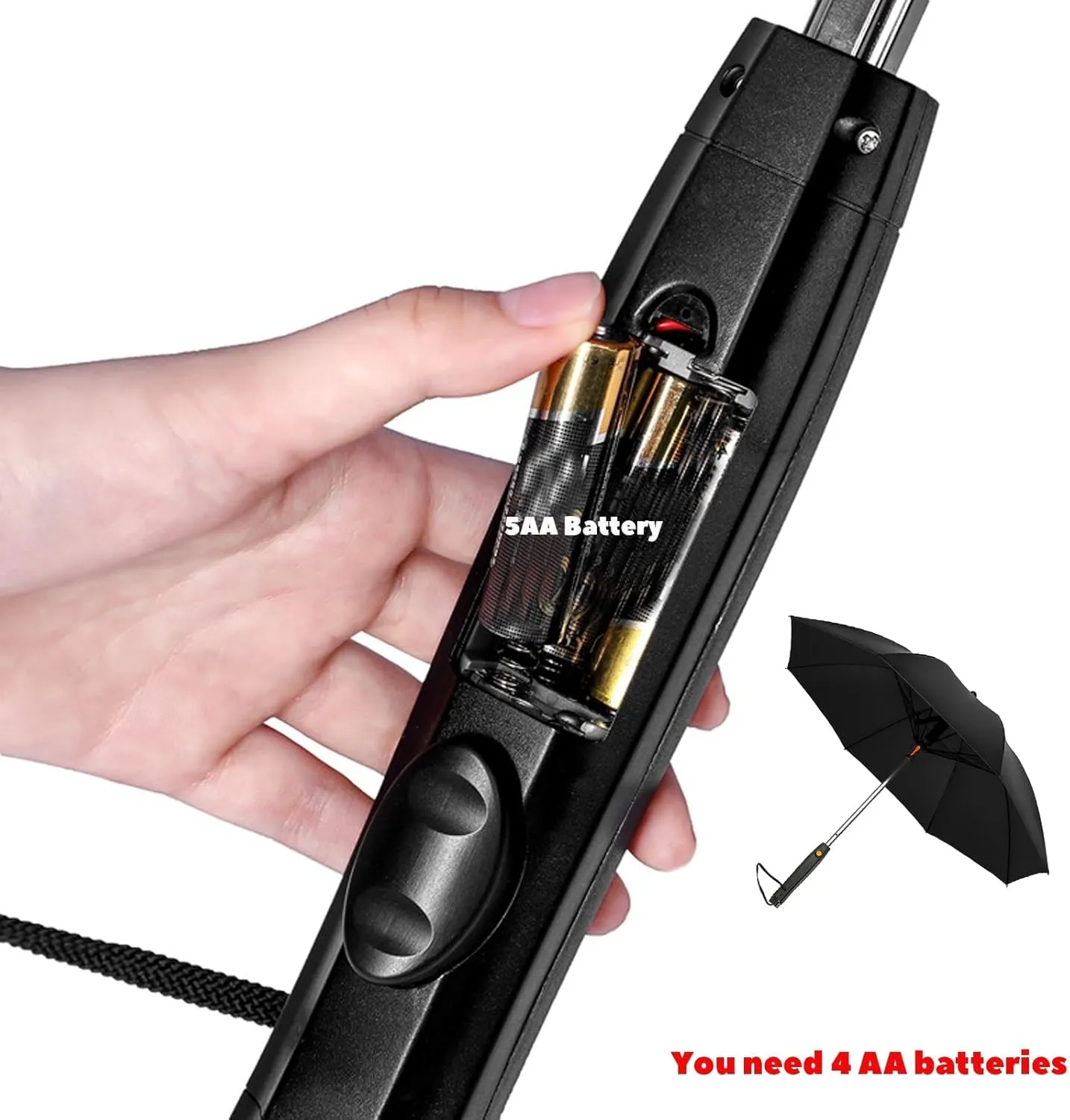 S-SNAIL-OO 3 in 1 Umbrella with Fan and Mister, UV Blocking Umbrella with Fan USB Rechargeable Summer Sunshade, Sun Umbrella UV Protection for Fishing/Golfing/Sand/Travel