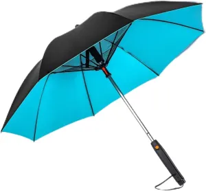 S-SNAIL-OO 3 in 1 Umbrella with Fan and Mister, UV Blocking Umbrella with Fan USB Rechargeable Summer Sunshade, Sun Umbrella UV Protection for Fishing/Golfing/Sand/Travel