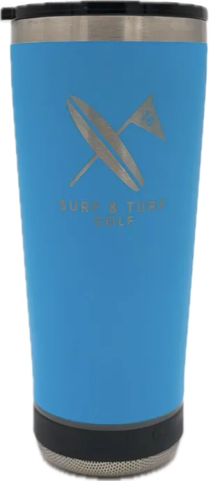 S&T Classic - VIBE 18 OZ Tumbler- W/ Bluetooth Speaker or Power Bank Charger Base Attachment