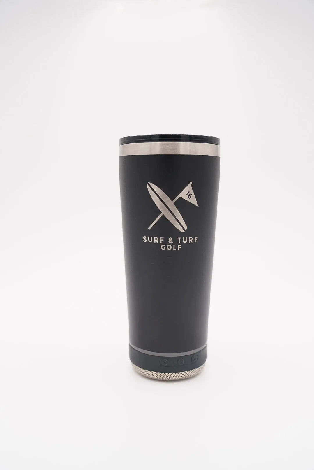 S&T Classic - VIBE 18 OZ Tumbler- W/ Bluetooth Speaker or Power Bank Charger Base Attachment