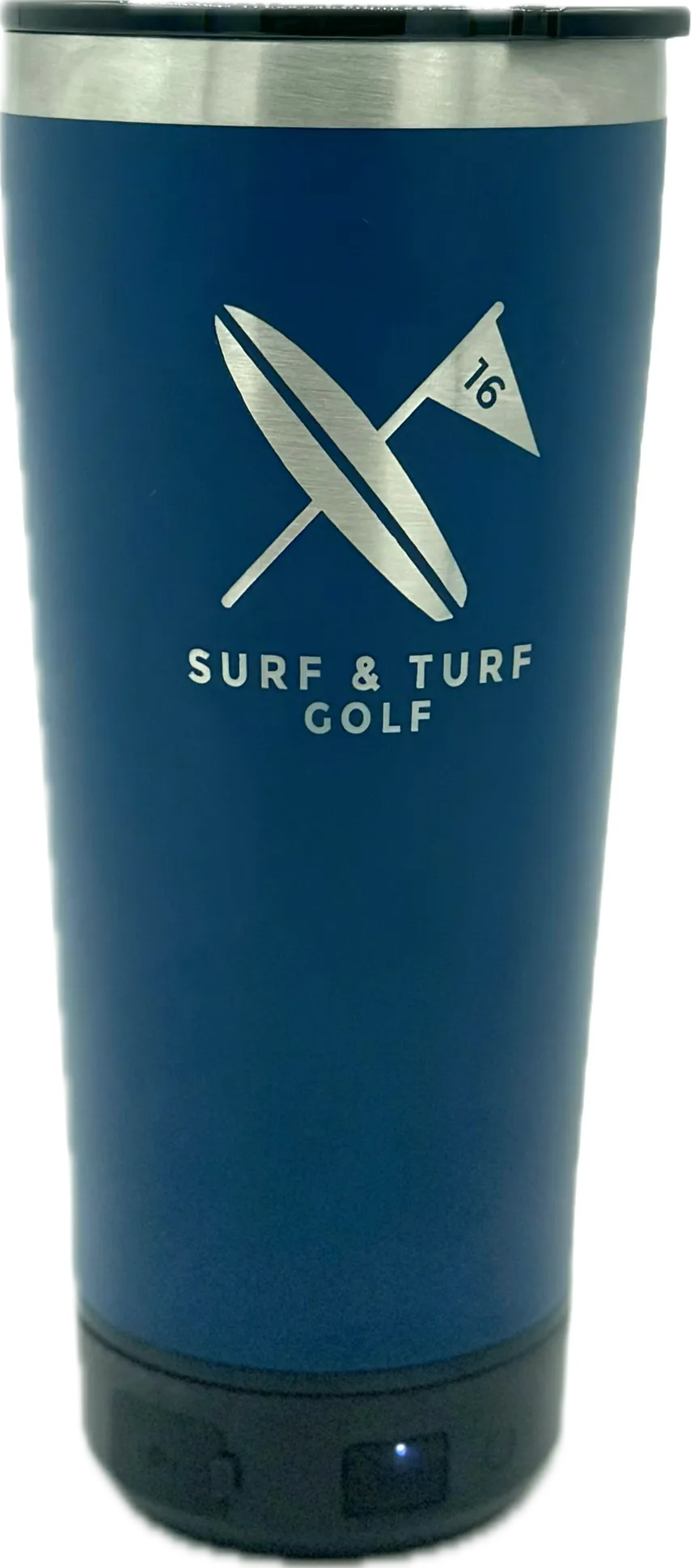 S&T Classic - VIBE 18 OZ Tumbler- W/ Bluetooth Speaker or Power Bank Charger Base Attachment