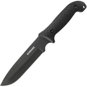 SCHF52 Frontier, TPE Handle, Drop Point Plain w-Sheath