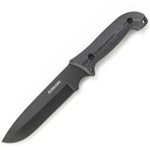 SCHF52M Frontier, Micarta Handle, Drop Point Plain w-Sheath